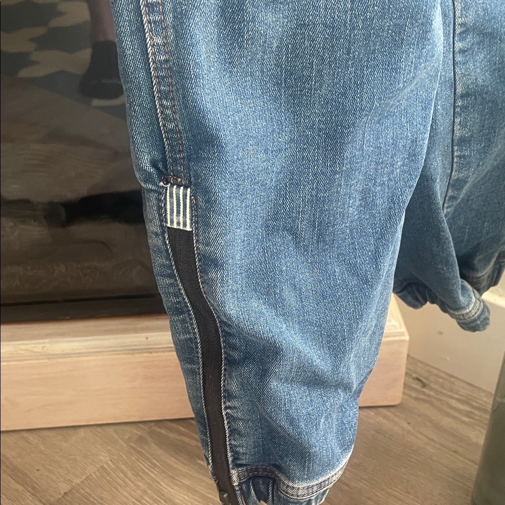 Blue Denim Jumpsuit - Picture 6 of 8